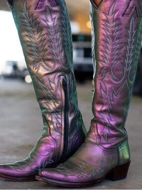 Old Gringo Mayra BIS Iridescent Leather Western Knee-High Boots
